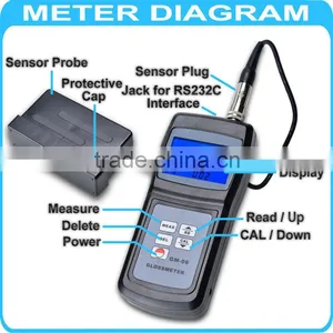 Handheld Digital Gloss Meter 60 Degree Tile Floor Metal Surface 0.1 ~ 200 w thumbnail-4