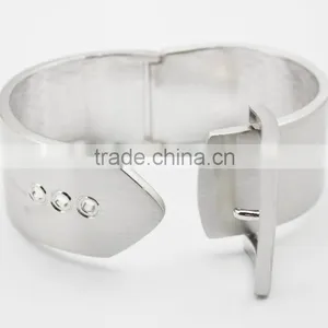 Personalised Men's Wide Punk Bracelet Alloy Belt Bangle Bracelet Wholesale thumbnail-3