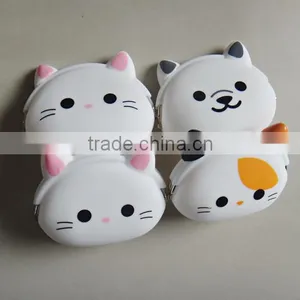 Colorful Silicone Cat Printing Coin Purse Original Design for Promotion thumbnail-1