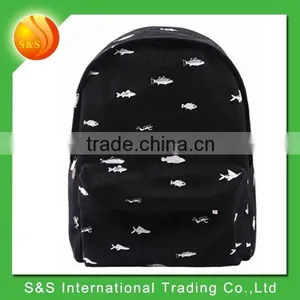 Latest Teenager Outdoor Traveling Canvas Backpack With Printing thumbnail-1