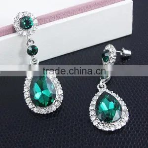 Luxe Drip Shape Earrings,Rhinestone Earring For Lady Decoration Quality Choice thumbnail-2