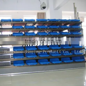 Manufacturer High Quality Cheap Indoor Retractable Gym Bleachers HDPE Seating thumbnail-4