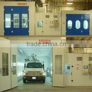Blue Color Main Door Cabinet Spray Booth, Water Based Paint Spray Booth thumbnail-1