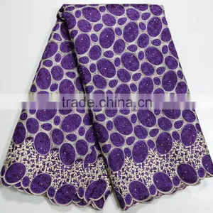 Latest Double Organza Lace Purple Africa Lace Big Occasion Dresses thumbnail-2