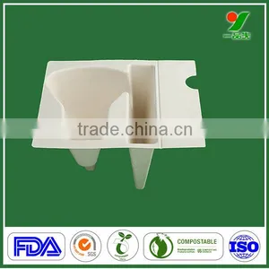 Recycled White Sugarcane/bagasse Electronics Molded Paper Pulp Inner Packaing for E-cigarette thumbnail-5