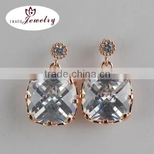 Paypal Accpet 925 Sterling Silver Crystal Ball Stud Earrings thumbnail-1