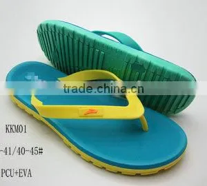 2014 New Designed and Fashion PCU+EVA Men&Women Beach Slippers in Flipflops thumbnail-1