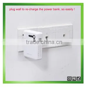 Universal Wall Charger With Battery Power Bank AC Plug Travel Charger HY-UP015 Adapter thumbnail-1