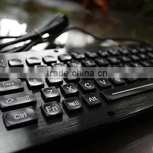 Black Titanium Industrial Keyboard Price With Track Ball thumbnail-6