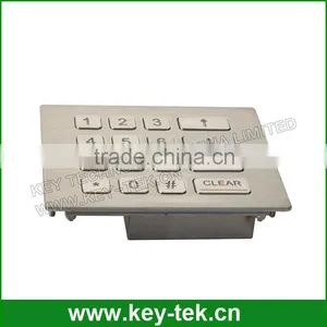 16keys RS232 Interface Vandal-proof Industrial Kiosk Metal Keypad thumbnail-2