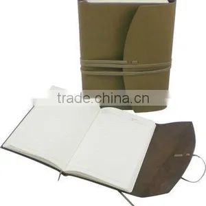 Hot Style Leather Cover Notebook With Leather Band thumbnail-1