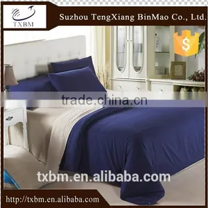 Polyester Sanding Fabric Solid Color Bedding Set thumbnail-1