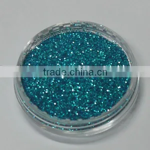 .008".Turquoise Color Solvent Resistance UV Resistance Glitter Powder thumbnail-1