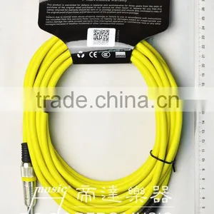 Double Denoise Gold Plated Connectors Nickel Plated Instrument Cable thumbnail-2