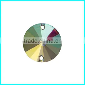 Round Acrylic Garment Stone 18mm, Sew On Acrylic Accessories, Acrylic For Jewlry thumbnail-1