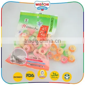 Hot Sale Fruity Double Colored Sugar Coated Gummy Sweet Soft Candy thumbnail-1