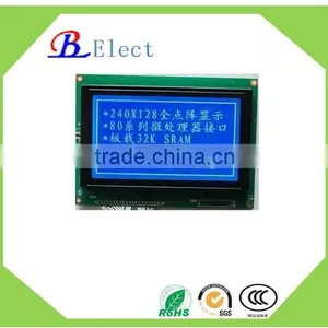 Hot Negative 240X128 T6963 Graphic Lcd Display COB Module White on Blue thumbnail-1