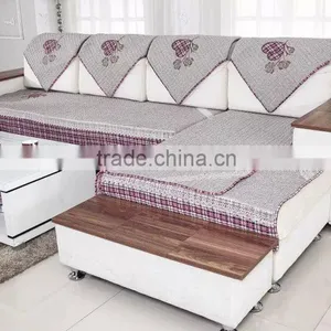 Cotton Appliqued Embroidery Sofa Cover thumbnail-2