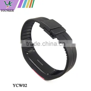 2015 Hot Sale Touch Screen LED Silicone Watch, Unisex Slim LED Silicone Band Sport Watch thumbnail-2