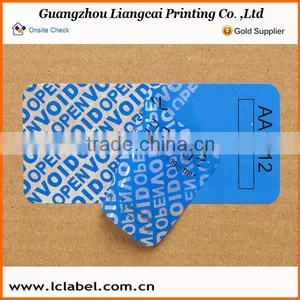Sheet Packaging Sticker Paper Printed Void Logo Sticker thumbnail-5