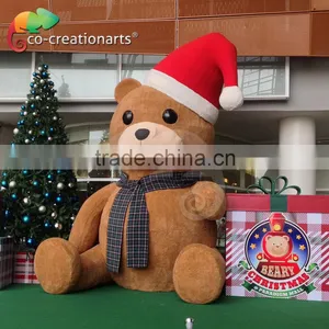 Large Foam Christmas Handmade Decoration Bear Model thumbnail-1