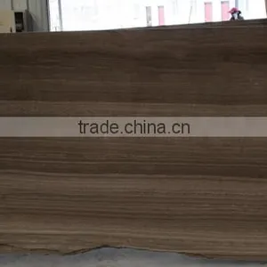 Elegant Chinese Brown Natrual Stone Polished Coffee Wooden Vein Marble Slabs Price thumbnail-1