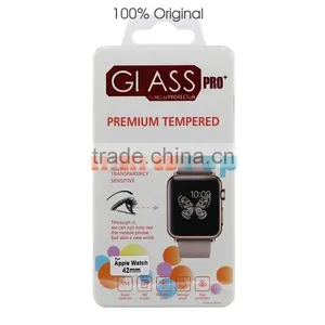 Factory Whosale For Apple Watch 42MM 38MM Tempered Glass Grade A With Retail Packing Box thumbnail-2