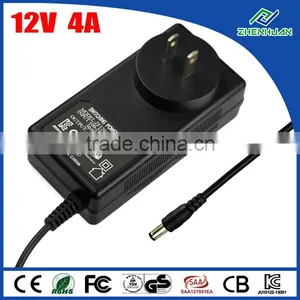 ZF120A-1204000 12 Volt Adapter 12V 4 Amp Power Adaptor With US Plug thumbnail-1