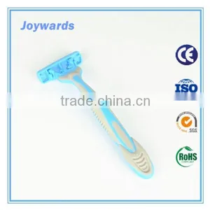 Portable Handle Changeable Triple Blade Disposable Razor thumbnail-2