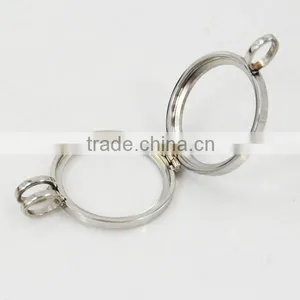 Round Pendant Holder/locket With Necklace Jewelry Wholesale thumbnail-4