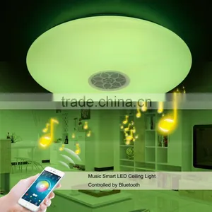 App Control Wireless Bluetooth 4.0 Smart LED Speaker Ceiling Light Wifi thumbnail-1