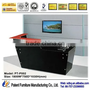 Exquisite Motel Glass Reception Desk Used Reception Desk Salon Reception Desk thumbnail-1