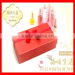Elaborate Several Kinds of Pretty Design Scarf Gift Packaging Box With Bow thumbnail-1