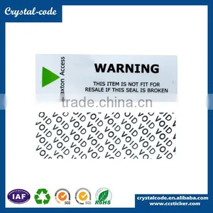 Color Security Label Void Warranty Sticker Quality Choice thumbnail-2