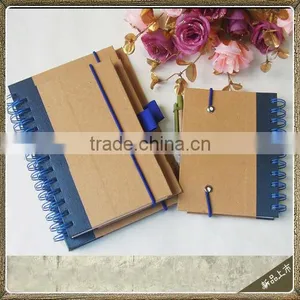 Kraft Paper Spiral Notebooks With Elastic Band thumbnail-1