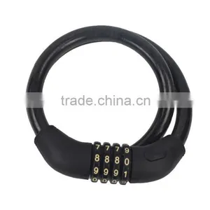 Hot Selling Good Quality Anti-theft Bicycle Cable Lock Spiral Lock thumbnail-4