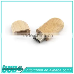 High Quality and Cheap Small Wooden Bamboo Usb Flash Disk thumbnail-1