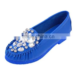 Flat Shoes With Round Soft Leather Low Shoes Women Diamond Peas Shoes thumbnail-3