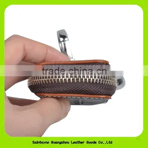 Zip Around Vintage Leather Key Wallet Key Holder 16648 thumbnail-4