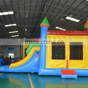 2016 New Design China Sunjoy Inflatable Combo Castle Combo With Slide Multicolorfor Sale Outdoors thumbnail-3