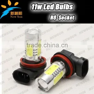 High Power Xenon White 11W H8 COB LED Bulbs Fog Daytime Lights thumbnail-1