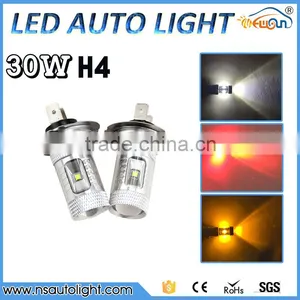 New H4 30W LED Car Fog Lamp h4 Led Headlight Bulb Auto Lights Car Led Bulbs Car Light Source Parking 12V 6000K Xenon White thumbnail-1
