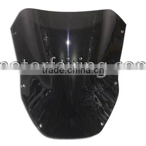 For Kawasaki ZX-12R 00-01 Plastic Black Motorcycle Windshield Windscreen thumbnail-1