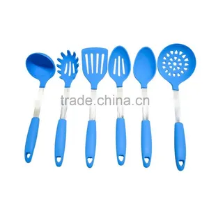 OEM Set of 6 Silicon Cooking Tool Kitchen Accessories Silicone Utensil Set thumbnail-5