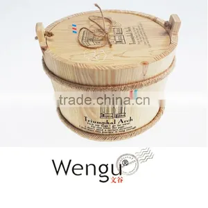 2014 New Design Mini Notebook With Wooden Can 4C Printed And Nylon Handle thumbnail-2