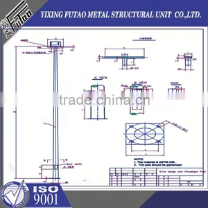 High Quality Galvanized Cast Iron Lamp Pole thumbnail-1