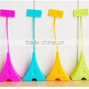 Mini Eiffel Tower Design Infuser Filter Spoon Silione Tea Strainer thumbnail-4