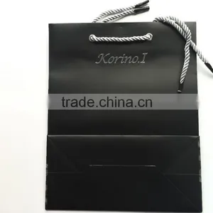 Top Quality Gift Paper Packaging Bag Shopping Paper Bag With Handlle Making by Machine for Shopping Wtih Beautiful Flowers thumbnail-1