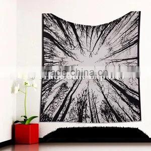 Bohmian Indian Rich & Bright Queen Urban Tree of Life Wall Art Cotton Bedspread. thumbnail-1
