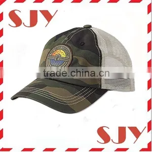 Low Profile Distressed Vintage Retro Trucker Cap thumbnail-4